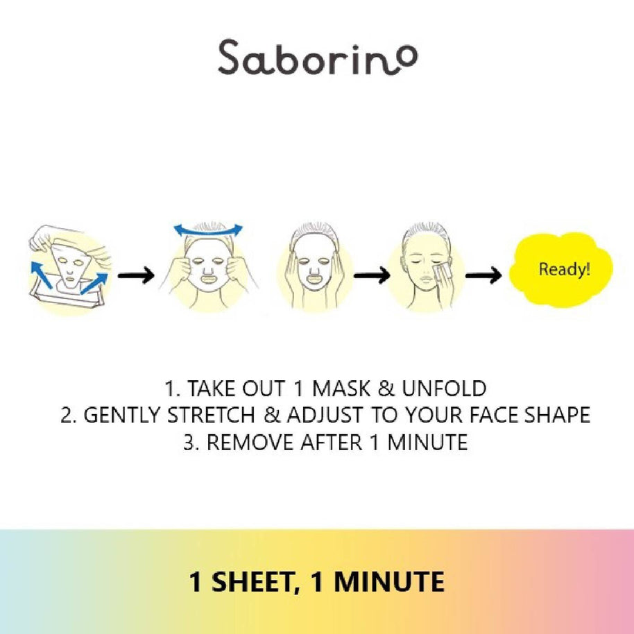 Saborino Morning Facial Sheet Mask 32 Pieces