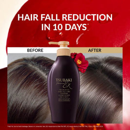 Tsubaki Premium EX Hair Fall Care & Repair Conditioner Treatment (5x Less Hair Fall, Hydrate Scalp & Repair Hair For Thicker & Fuller) 450ml