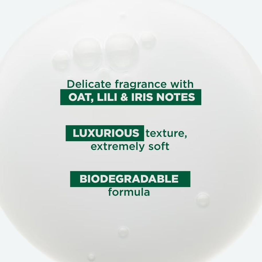 Klorane Ulta-Gentle Oat Shampoo (For All Hair Types, To Gently Cleanses, Softens & Protects Scalp & Hair) 400ml