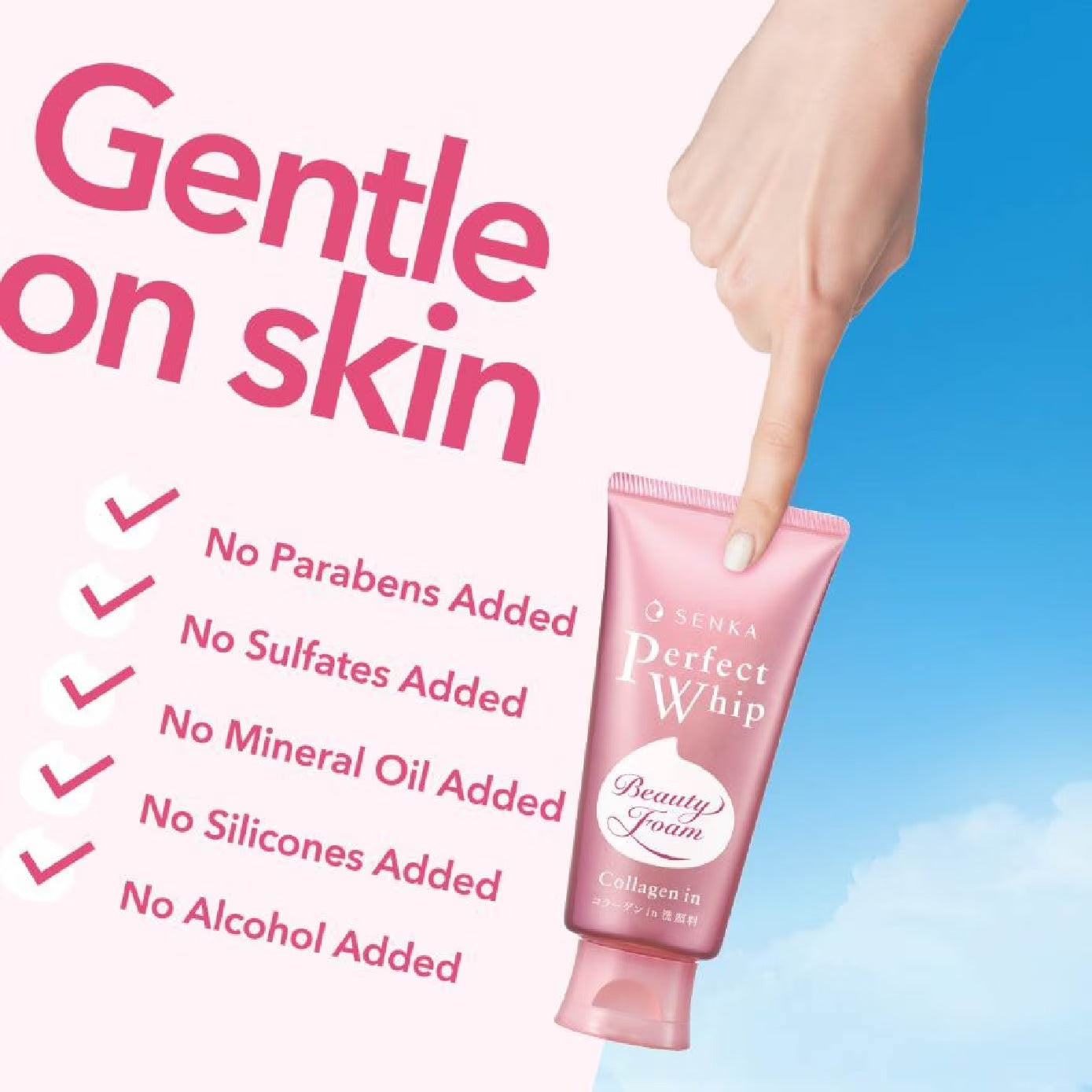 SENKA Perfect Whip Collagen-in Beauty Foam Facial Cleanser 120g