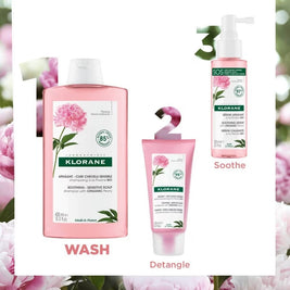 Klorane Soothing Shampoo with Organic Peony - Sensitive scalp 400ml