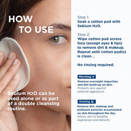 Bioderma Sebium H2O Purifying Micellar Water (Facial Non-Rinse Cleanser for Oily, Acne-Prone Skin) 500ml