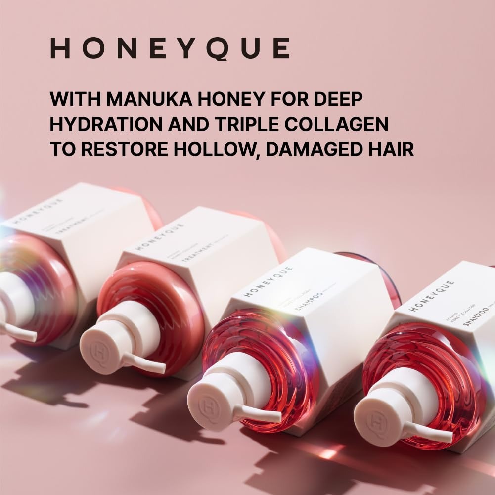 HONEYQUE Rich Gloss Honey + Collagen Shampoo 450ml