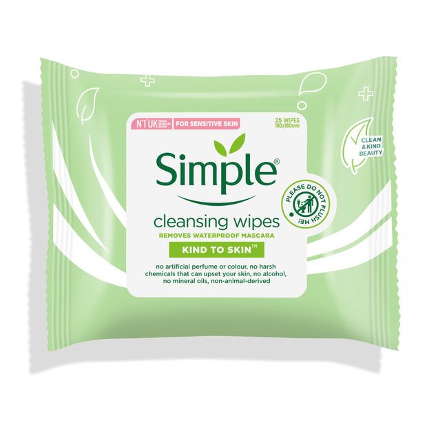 Simple Kind To Skin Cleansing Facial Wipes 25 sheets