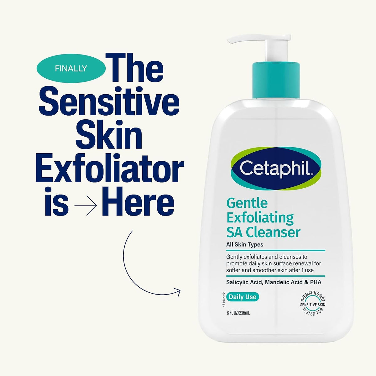 Cetaphil Gentle Exfoliating Salicylic Acid Cleanser 236ml