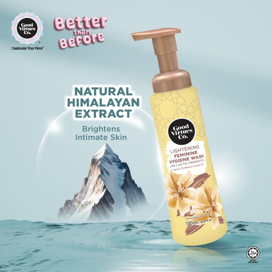 Good Virtues Co. Lightening Feminine Hygiene Wash with Lacto-Prebiotic 150ml