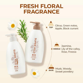 SUPER MiLD Fresh Floral Fragrance Shampoo 600ml