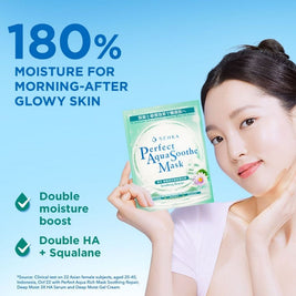 SENKA Perfect Aqua Soothe Mask Soothing Repair (To Soothe, Calm Stressed & Irritated Skin) 1s