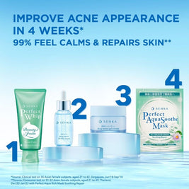 SENKA Perfect Aqua Soothe Mask Soothing Repair (To Soothe, Calm Stressed & Irritated Skin) 1s