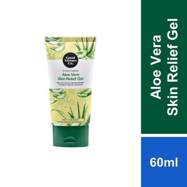 GVC Good Virtues Co. Aloe Vera Skin Relief Gel 60ml | Glowing & Goodness