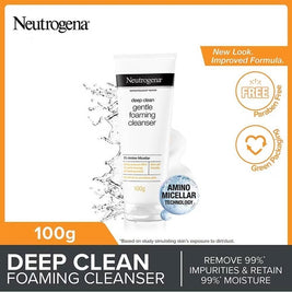 Neutrogena Deep Clean Foaming Cleanser 100g (Scrub/Gentle/Acne/Hydrating/Brightening/Soothing)