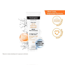 Neutrogena Deep Clean Foaming Cleanser 100g (Scrub/Gentle/Acne/Hydrating/Brightening/Soothing)