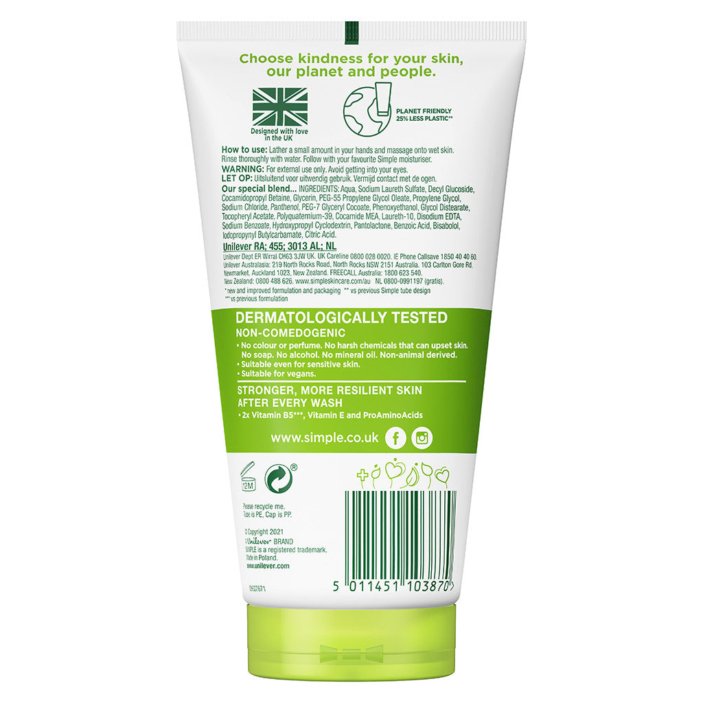 Simple Moisturising Facial Wash 150ml