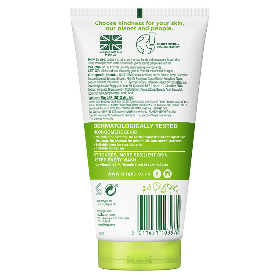 Simple Moisturising Facial Wash 150ml