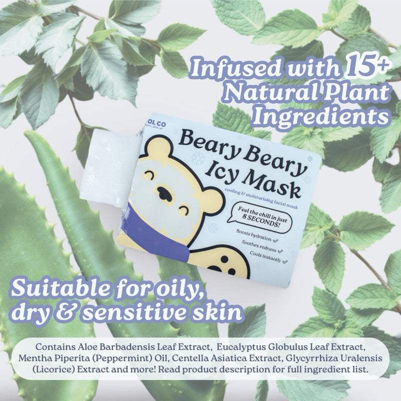 Coolco’s Beary Beary Icy Mask - Cooling Moisturising Mask 5 Sheets