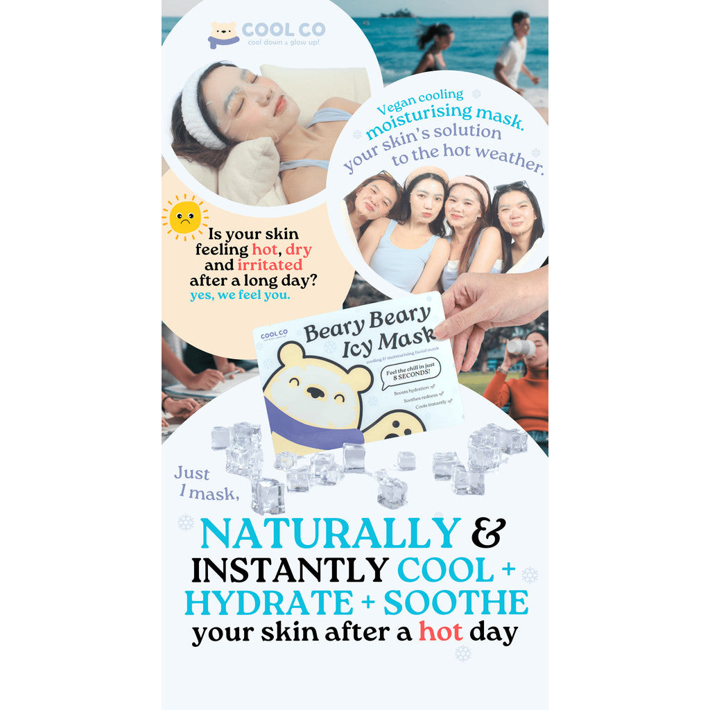 Coolco’s Beary Beary Icy Mask - Cooling Moisturising Mask 5 Sheets