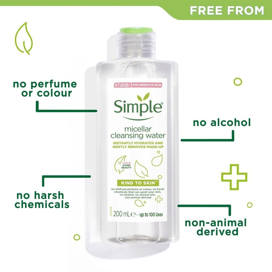 Simple Kind To Skin Micellar Cleansing Water 200ml