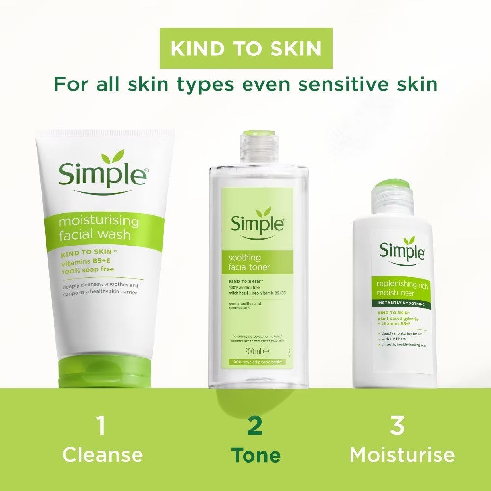 Simple Kind To Skin Soothing Facial Toner 200ml