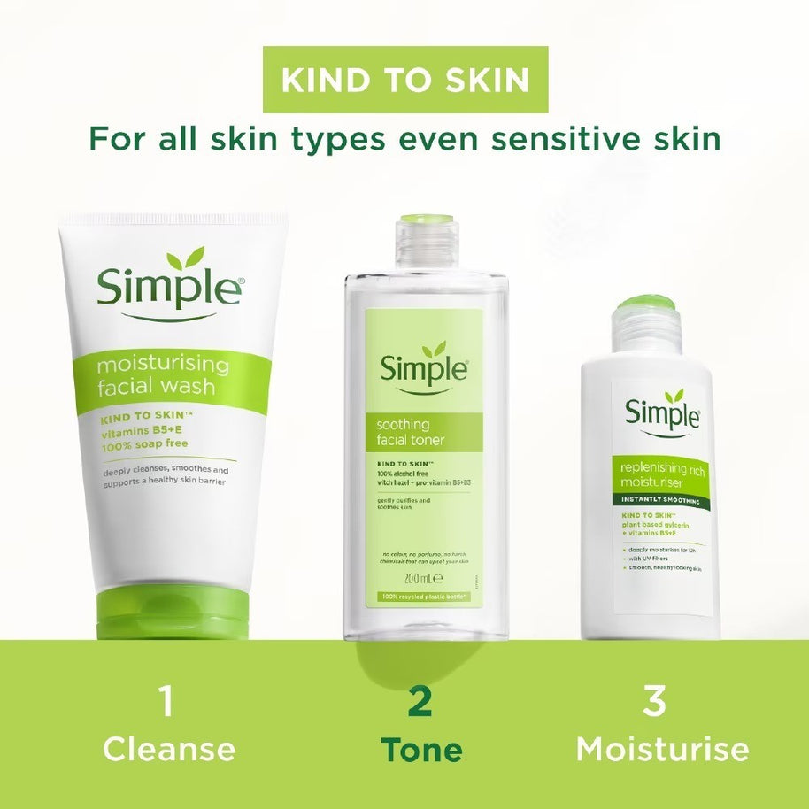 Simple Kind To Skin Soothing Facial Toner 200ml