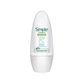 Simple Anti-Perspirant Deodorant Roll-On Pure 45ml - Cedarwood & Patchouli
