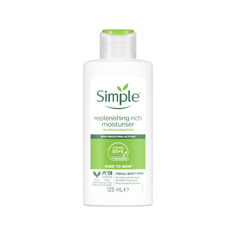Simple Kind to Skin Moisturiser -  Hydrating Light & Replenishing Rich 125ml