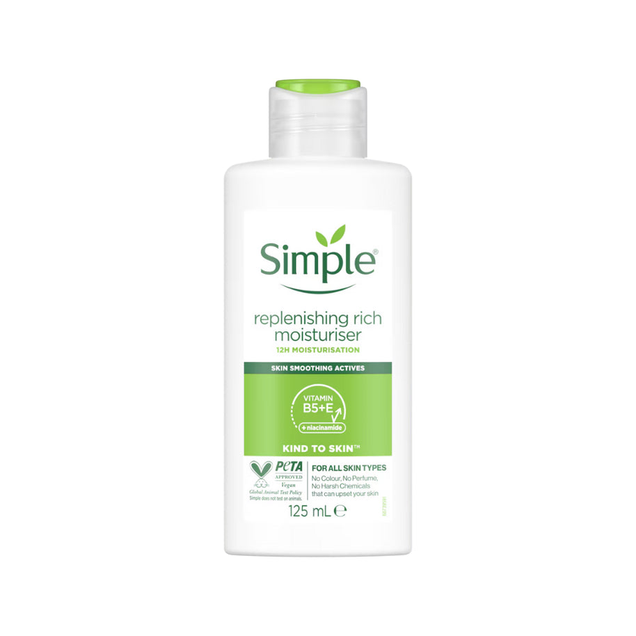 Simple Kind to Skin Moisturiser -  Hydrating Light & Replenishing Rich 125ml