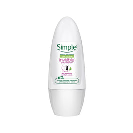 Simple Anti-Perspirant Deodorant Roll-On Invisible 45ml - Vanilla & Peach