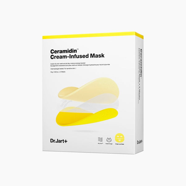 Dr.Jart+ Ceramidin™ Cream-infused Face Mask 18g(1sheet/5sheets per box)