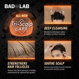 BAD LAB No Worries Scalp Care All Hair Types Shampoo 350ml