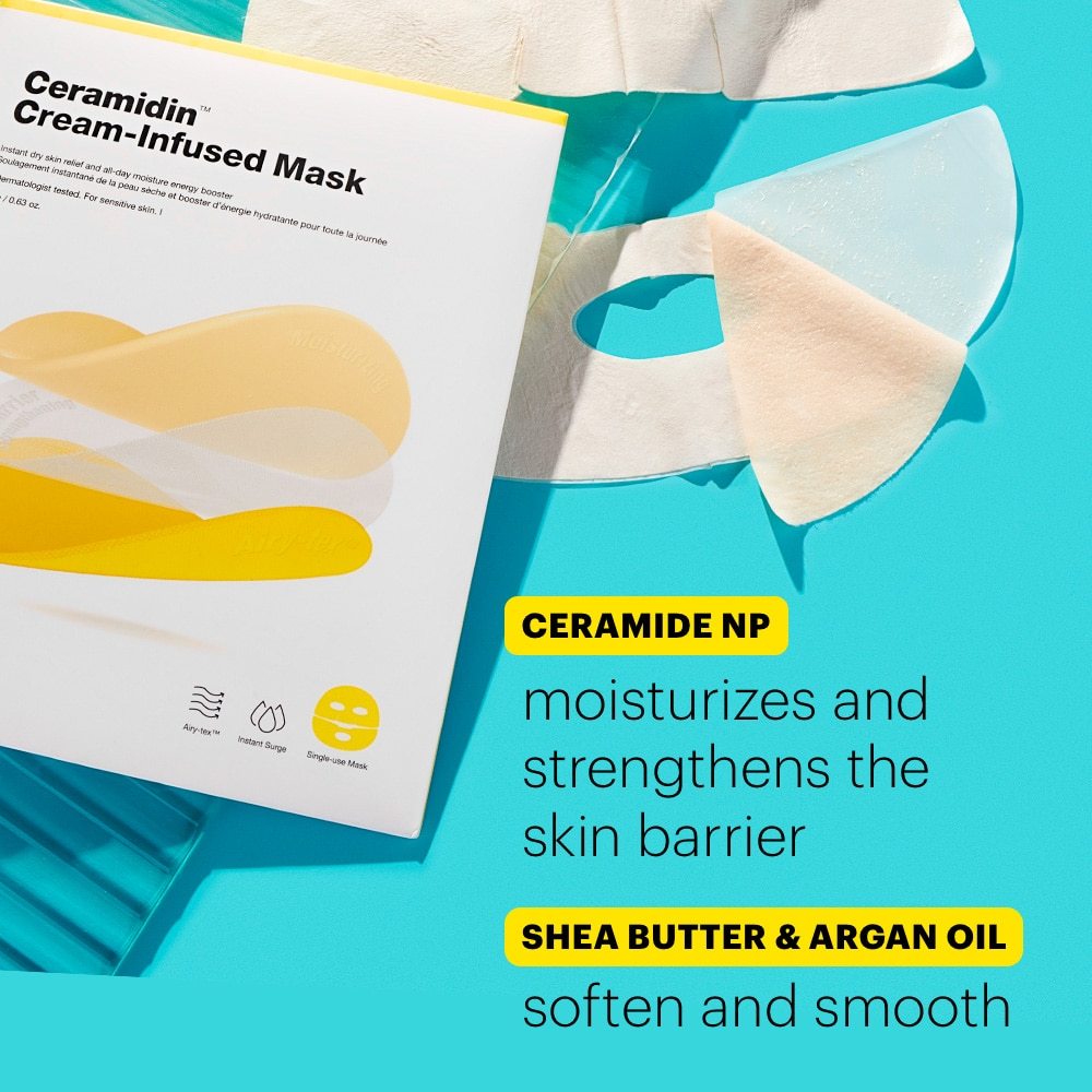 Dr.Jart+ Ceramidin™ Cream-infused Face Mask 18g(1sheet/5sheets per box)