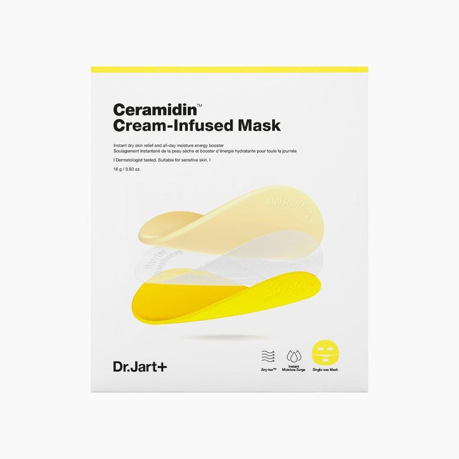 Dr.Jart+ Ceramidin™ Cream-infused Face Mask 18g(1sheet/5sheets per box)
