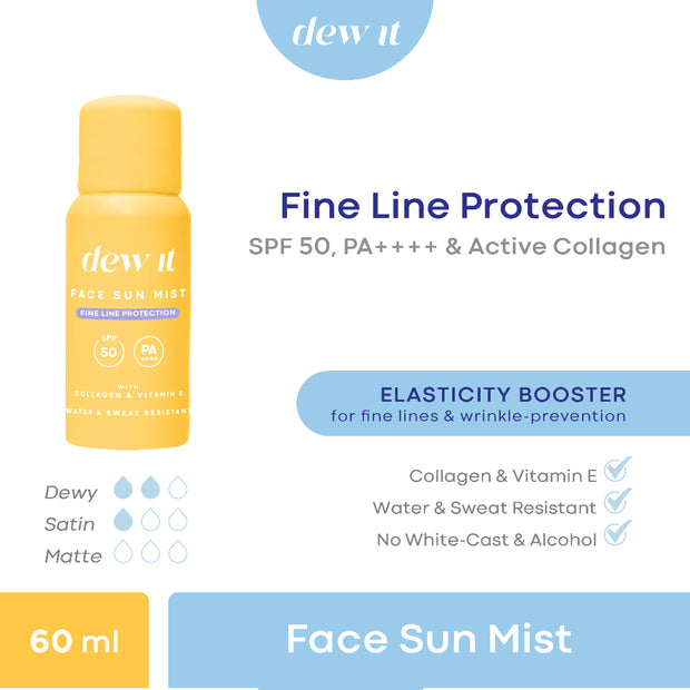 Dew It - Face Sun Mist Fine Line Protection SPF 50+ 60g