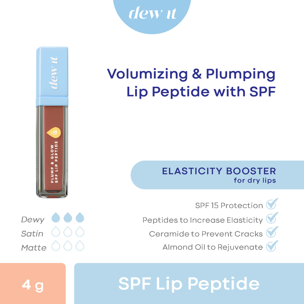Dew It - Lipe Peptide Dewy Nude SPF 15 4g