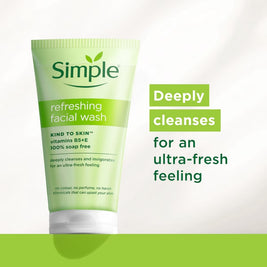 Simple Refreshing Facial Wash 150ml(UK)