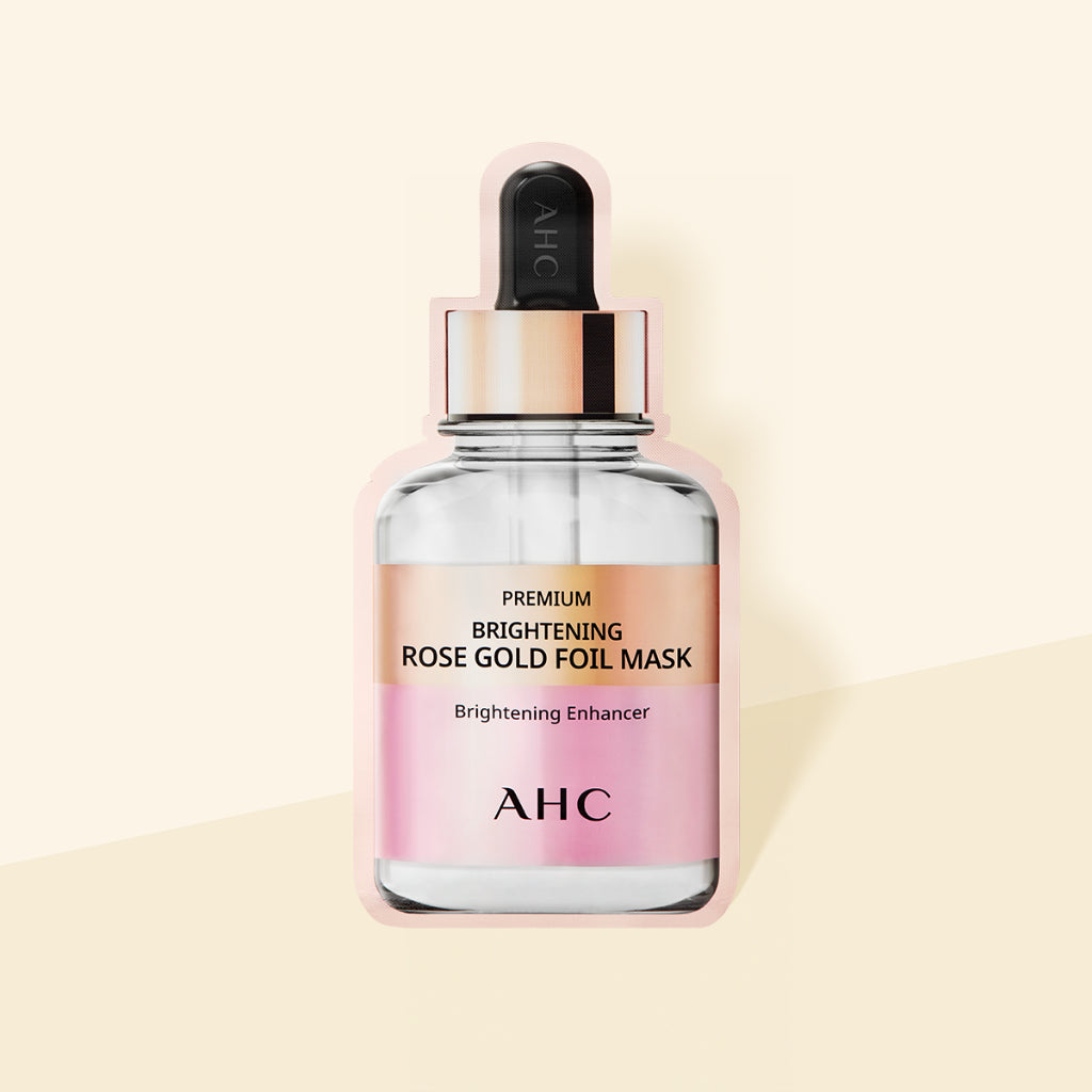 AHC Premium Brightening Rose Gold Foil Mask 25g(5 pieces)