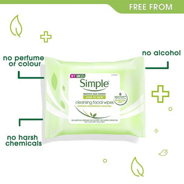 Simple Kind To Skin Cleansing Facial Wipes 25 sheets