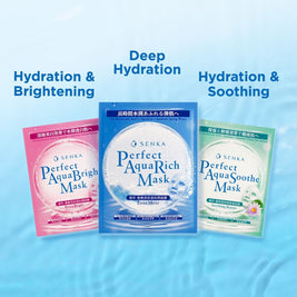 SENKA Perfect Aqua Rich Mask Extra Moist (For Dry & Dehydrated Skin) 1s