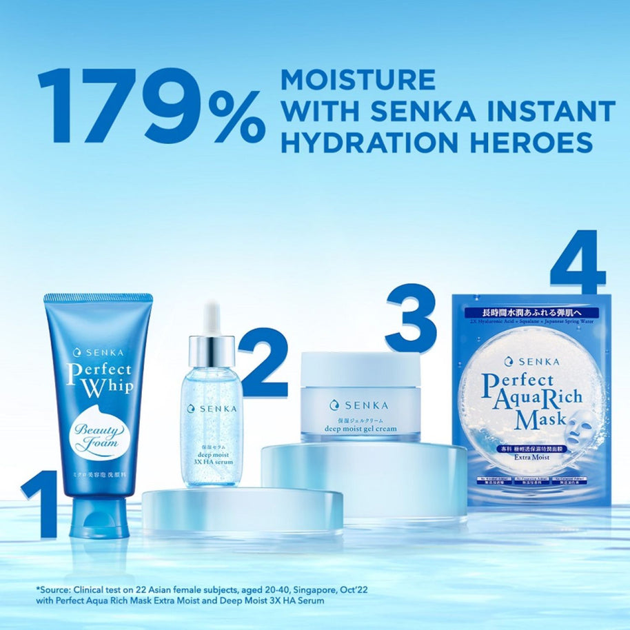 SENKA Perfect Aqua Rich Mask Extra Moist (For Dry & Dehydrated Skin) 1s