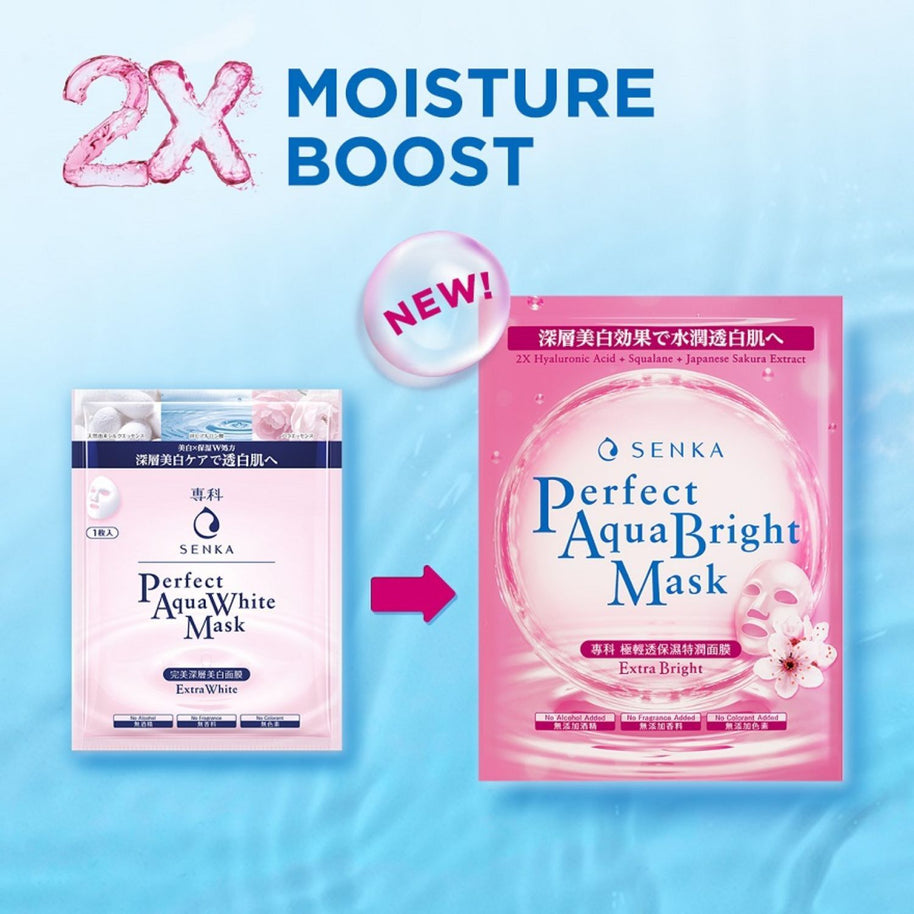 SENKA Perfect Aqua Bright Mask Extra Bright (For Dull Skin With Uneven Skin Tone) 1s